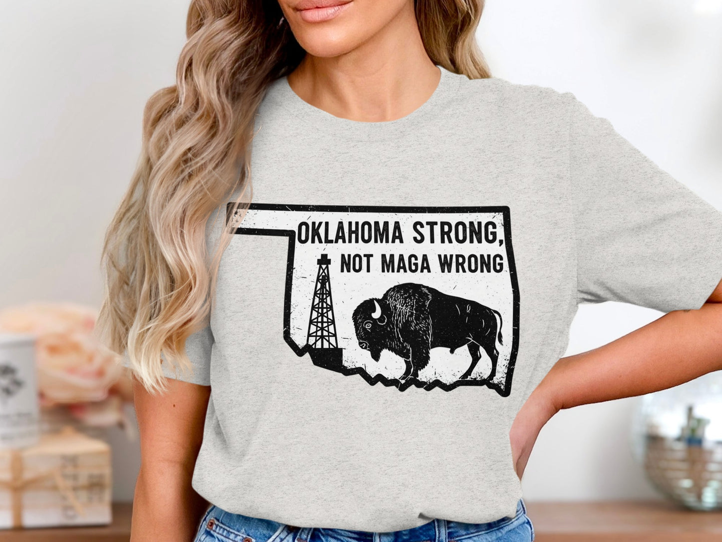 Oklahoma Strong Not Maga Wrong T-shirt product type