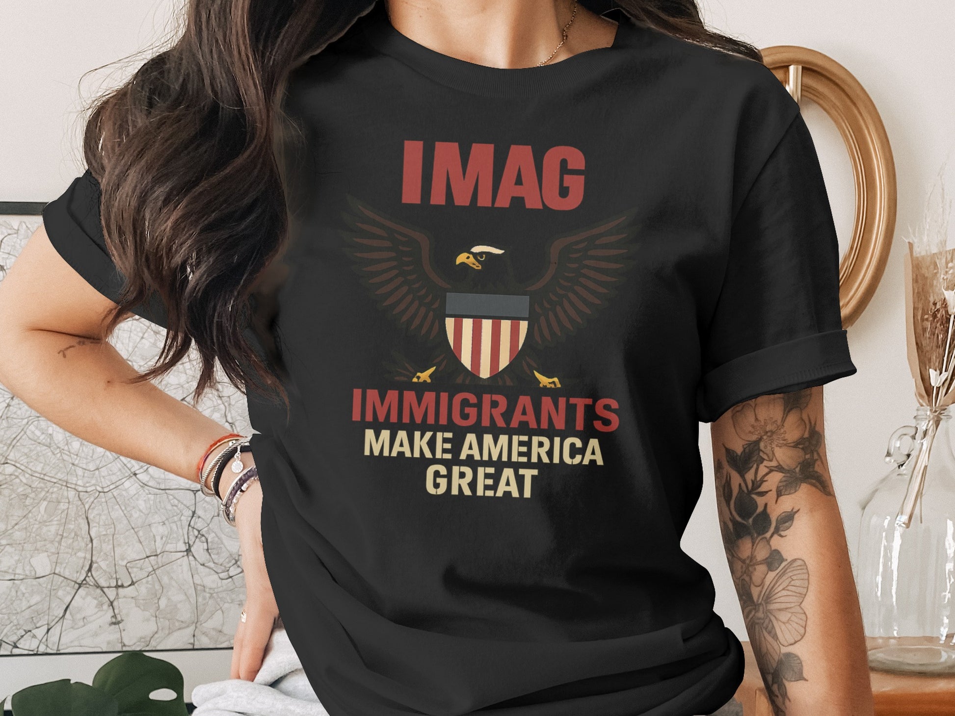 IMAG Immigrants Make America Great Shirt product