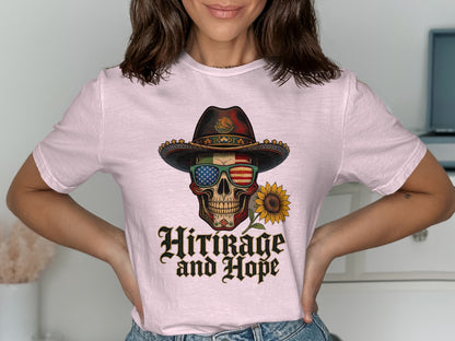 Vintage Patriotic Skull Graphic Tee Shirt product