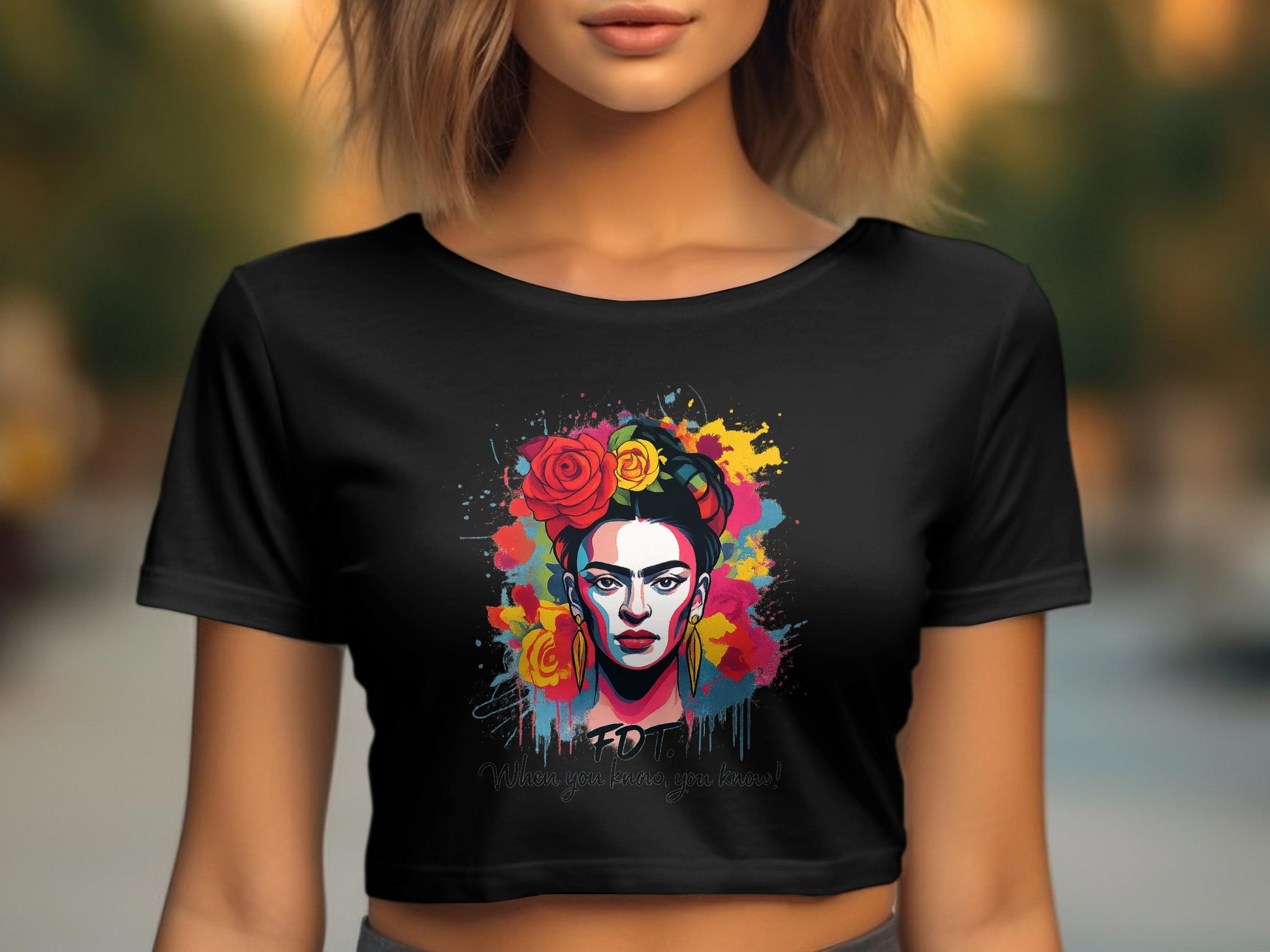 Frida Kahlo Colorful Artistic Design Women Top product