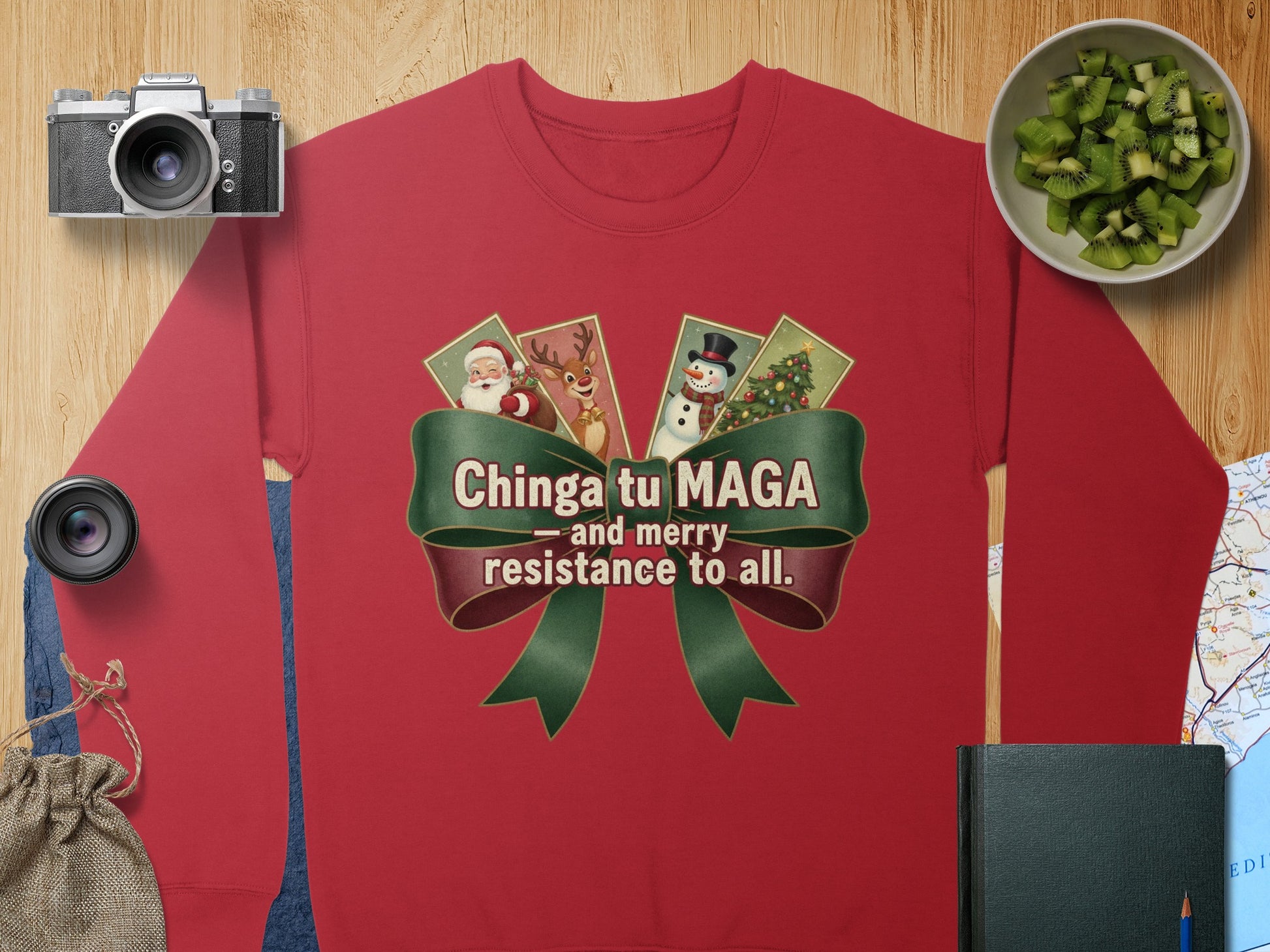 Chinga tu MAGA and Merry Resistance To All Shirt
