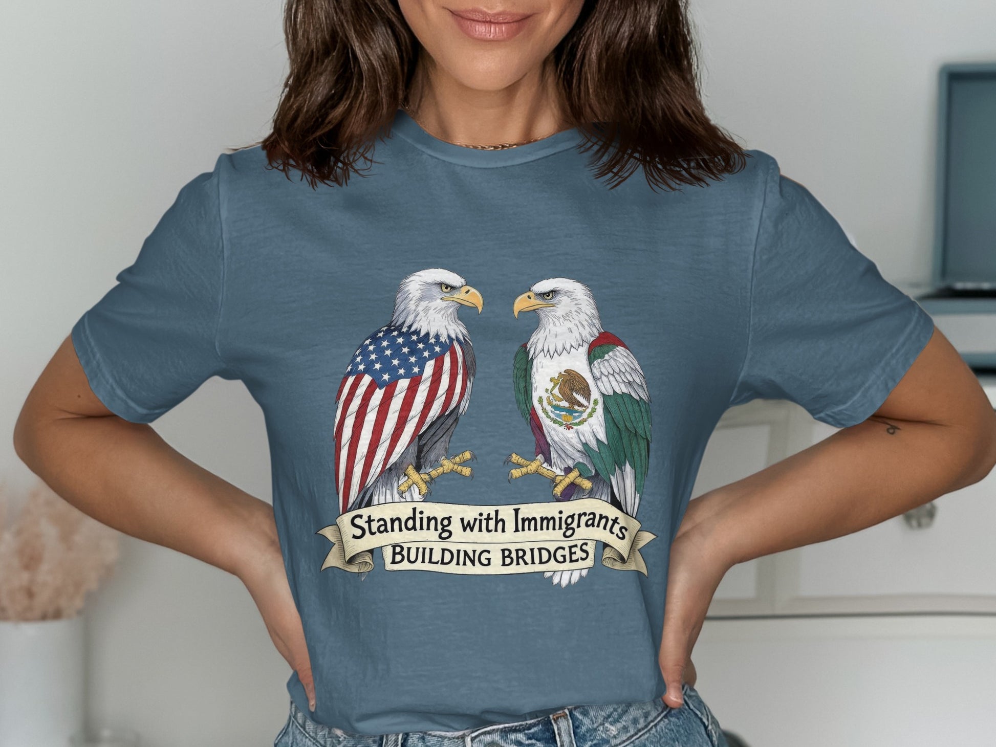 Standing with Immigrants Building Bridges t-shirt product