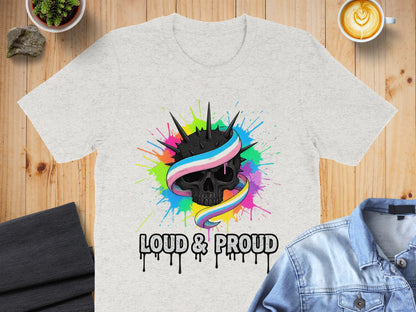 Loud and Proud Skull Graphic T-shirt product type