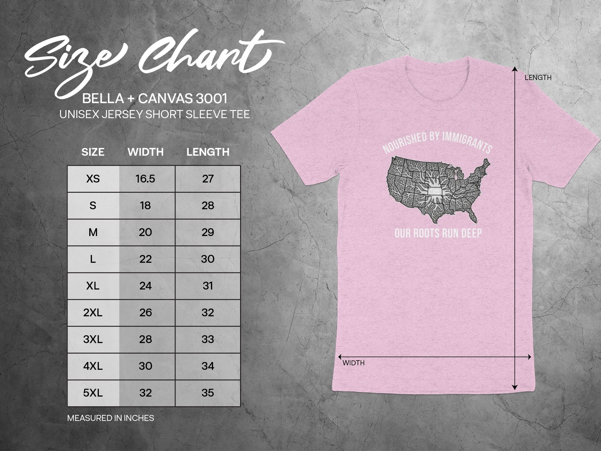 Nourished By Immigrants Our Roots Run Deep Tee