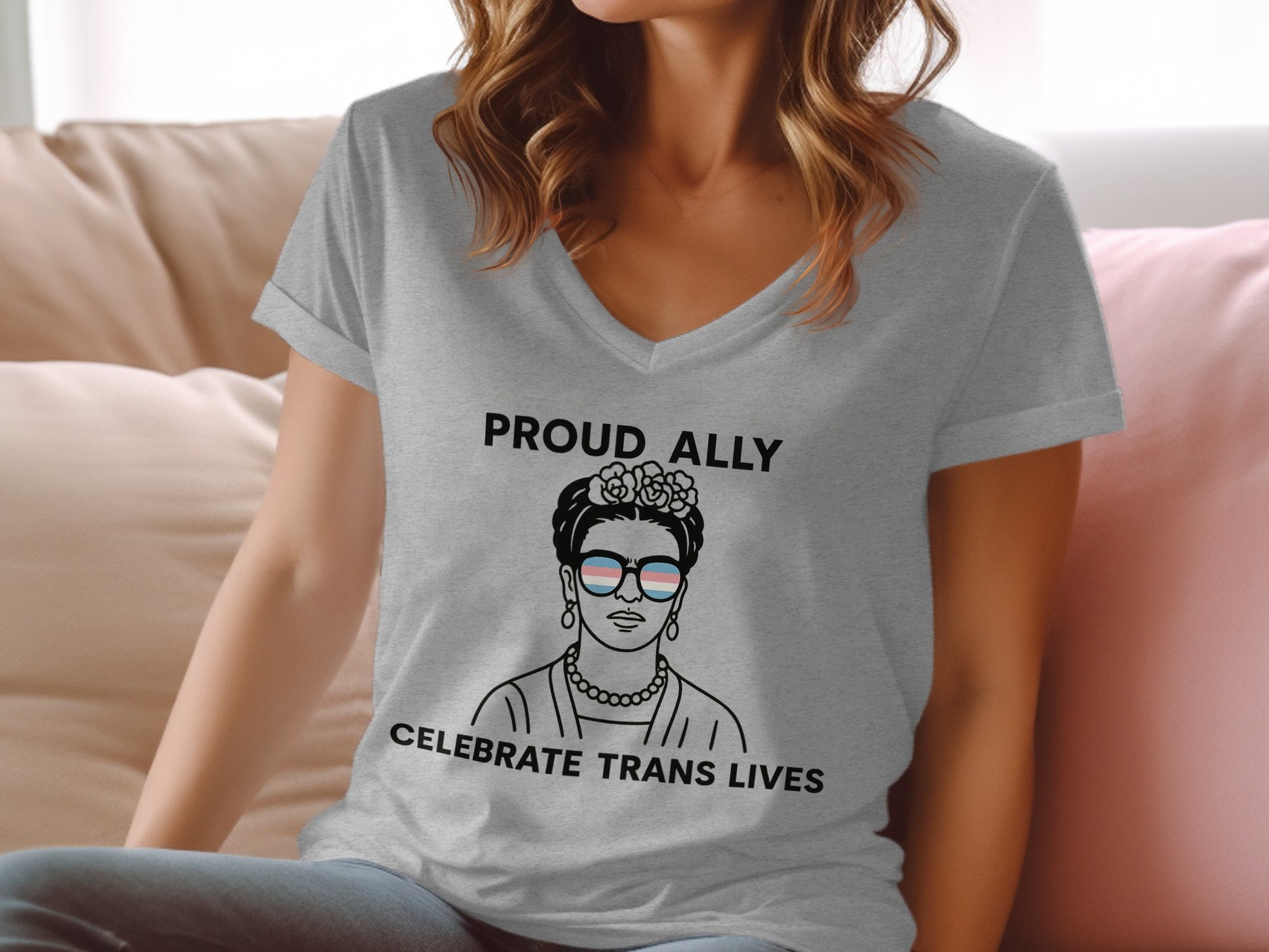 Celebrate Proud Ally Trans Lives Graphic Shirt product type