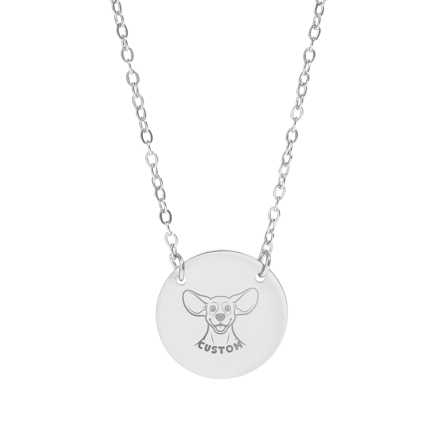 Dog Portrait Custom Personalized Necklace Gift Idea