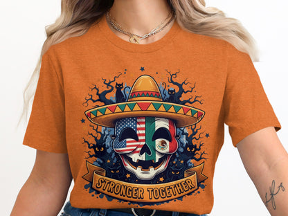 Stronger Together Skeleton Themed T-Shirt product type