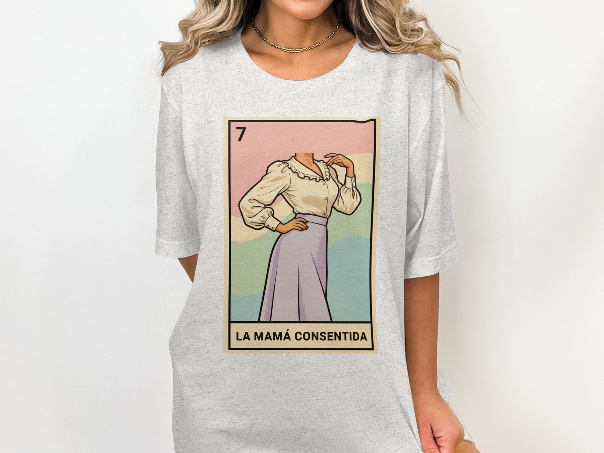 La Mamá Consentida Lotería Graphic T-Shirt product type