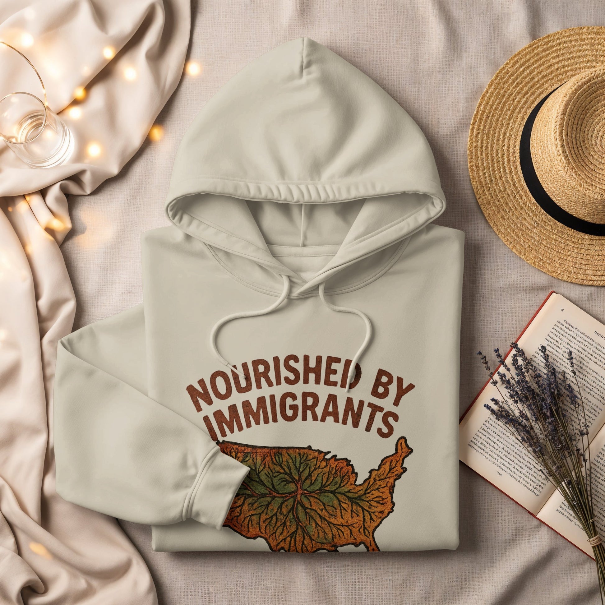 Nourished By Immigrants Hooded Sweatshirt product type