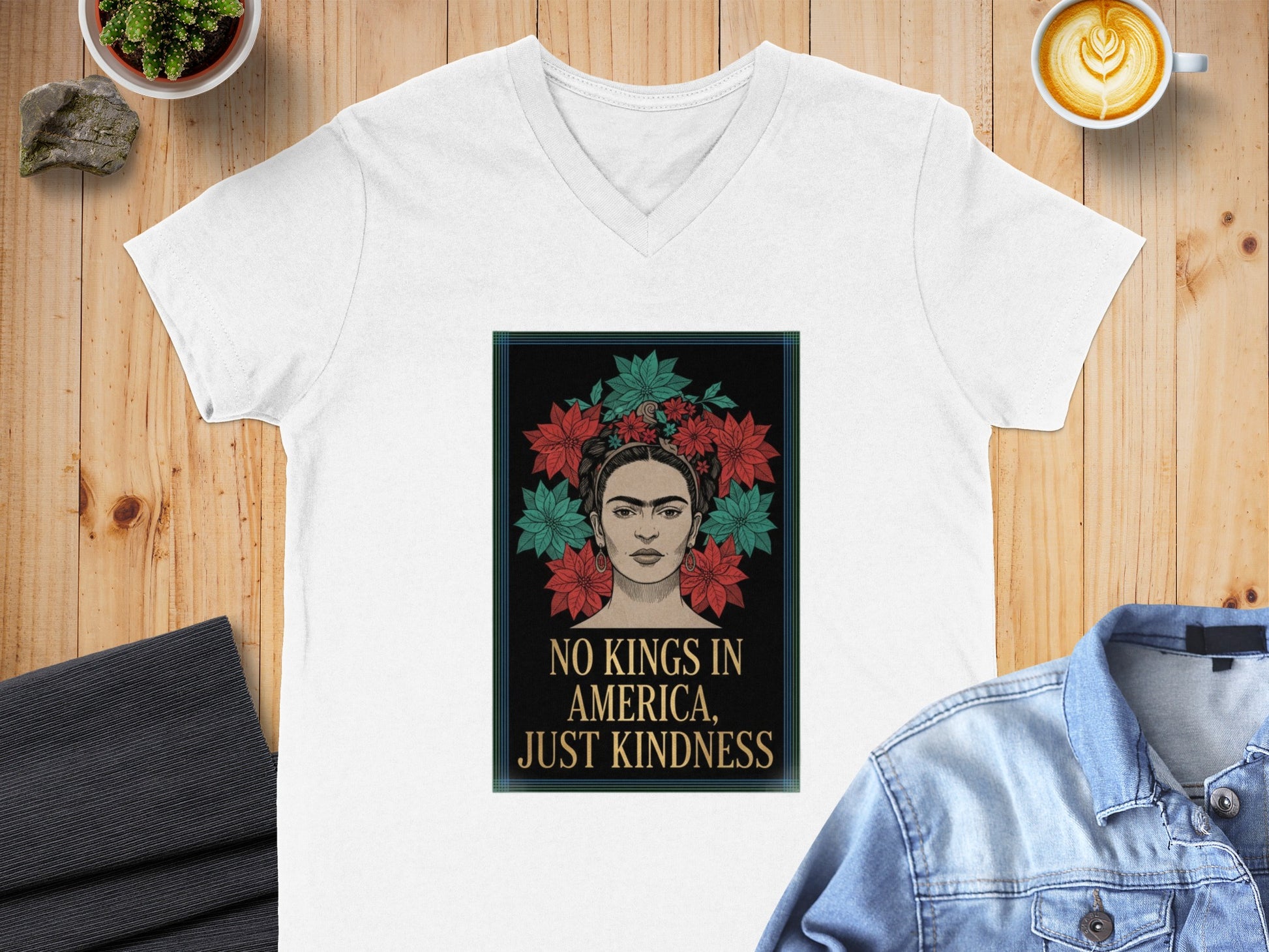 No Kings in America Just Kindness tshirt