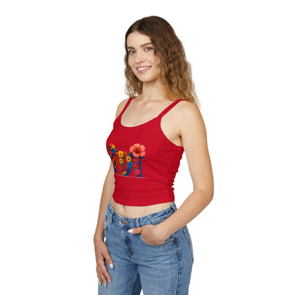 high quality Floral FDT Women's Spaghetti Strap Tank Top – Vibrant Summer Style