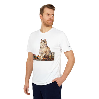 Cat Wearing Scarf Graphic Tee for Men