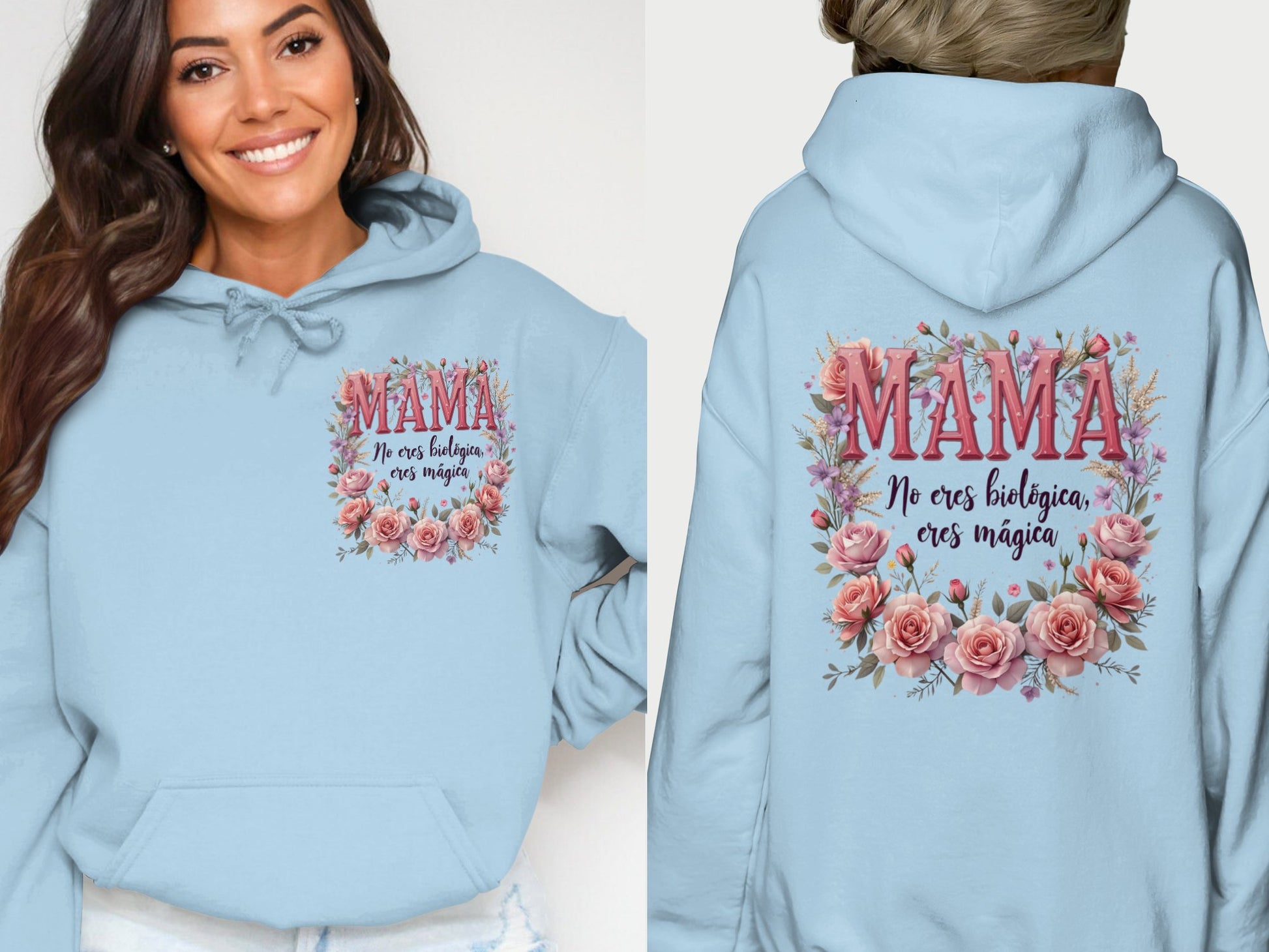 Mama Floral Hoodie with Heartfelt Message product type