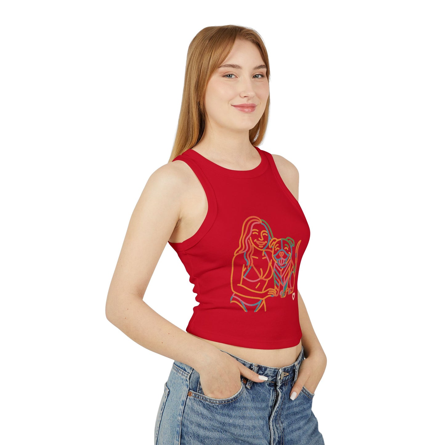 Pride tank top Cute Pet-Themed Women's Micro Rib Racer Tank Top - Perfect Summer Fit