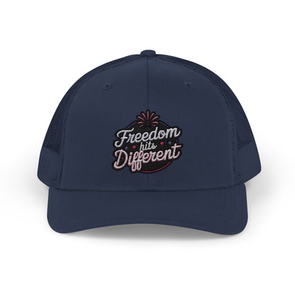 Freedom Hits Different Snapback Trucker Cap - Stylish Sportswear for Summer Activities