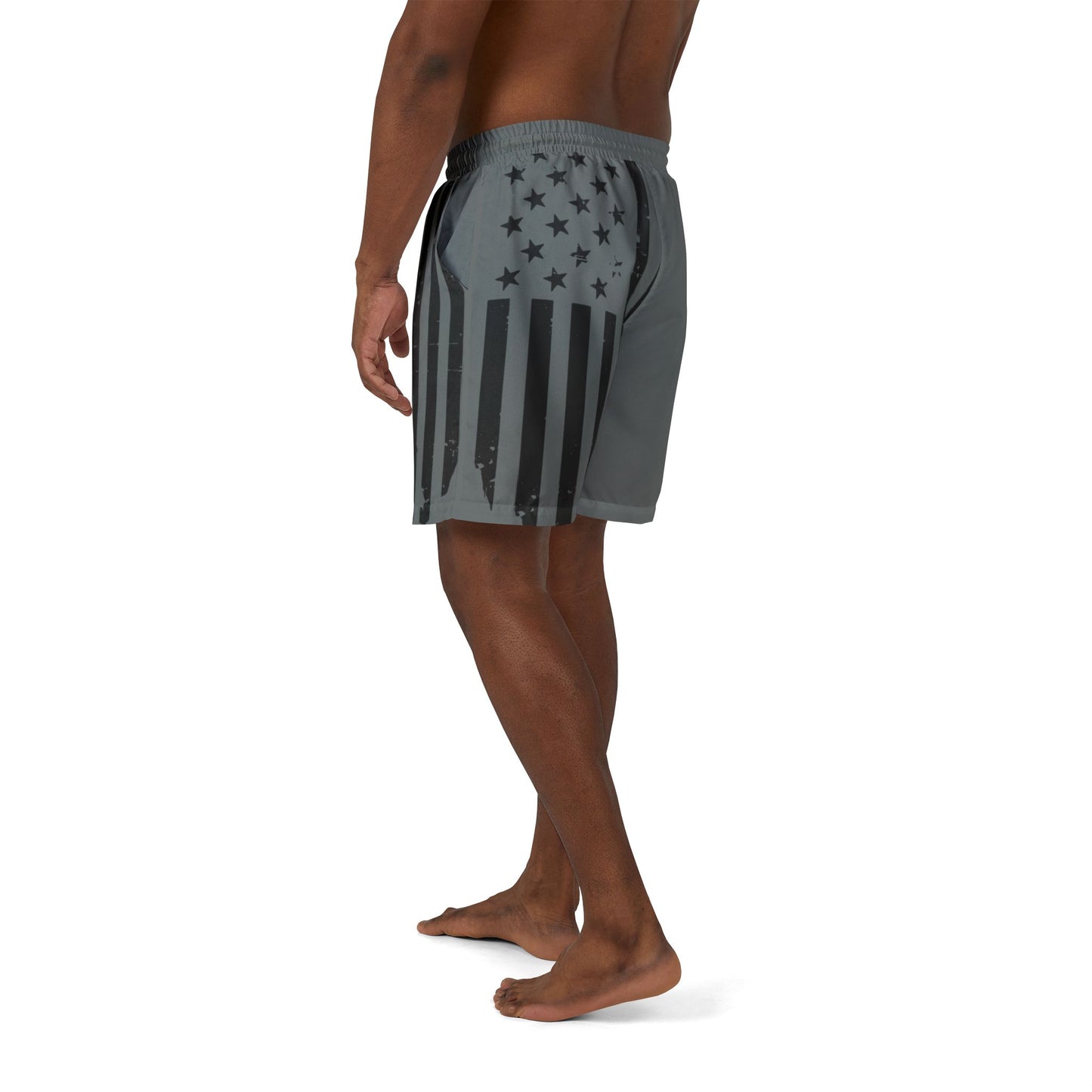 Patriotic Swim Shorts, 4th of July Swimwear, Unisex Beach Shorts, Fireworks Swim Trunks, Summer Pool Wear, Holiday Swim Attire