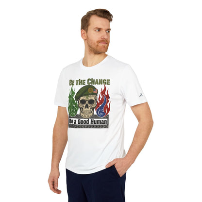 Be The Change Be A Good Human Skull T-Shirt