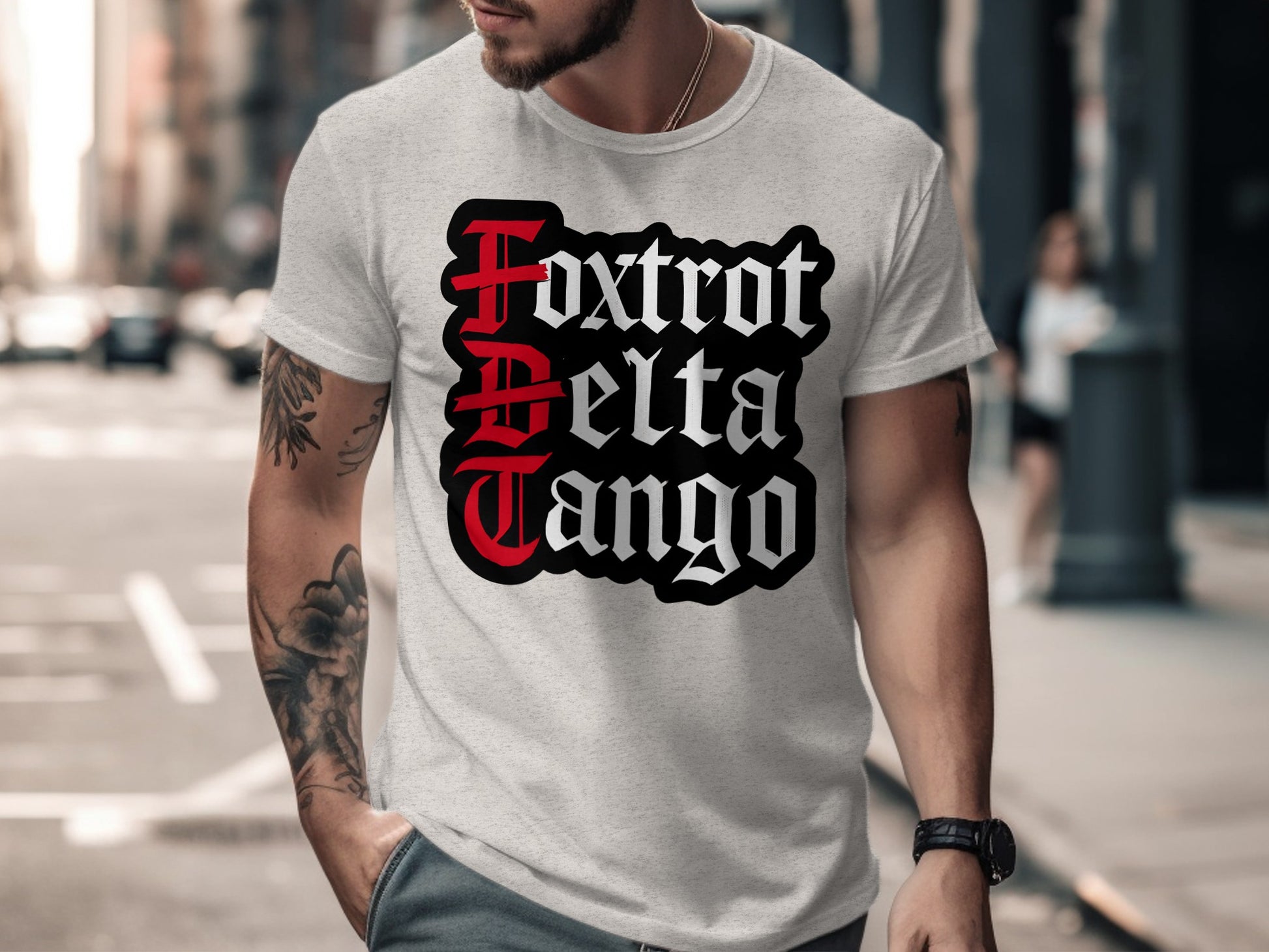 Foxtrot Delta Tango Graphic Statement T-Shirt product