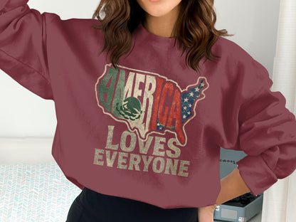 America Loves Everyone Graphic Sweatshirt product