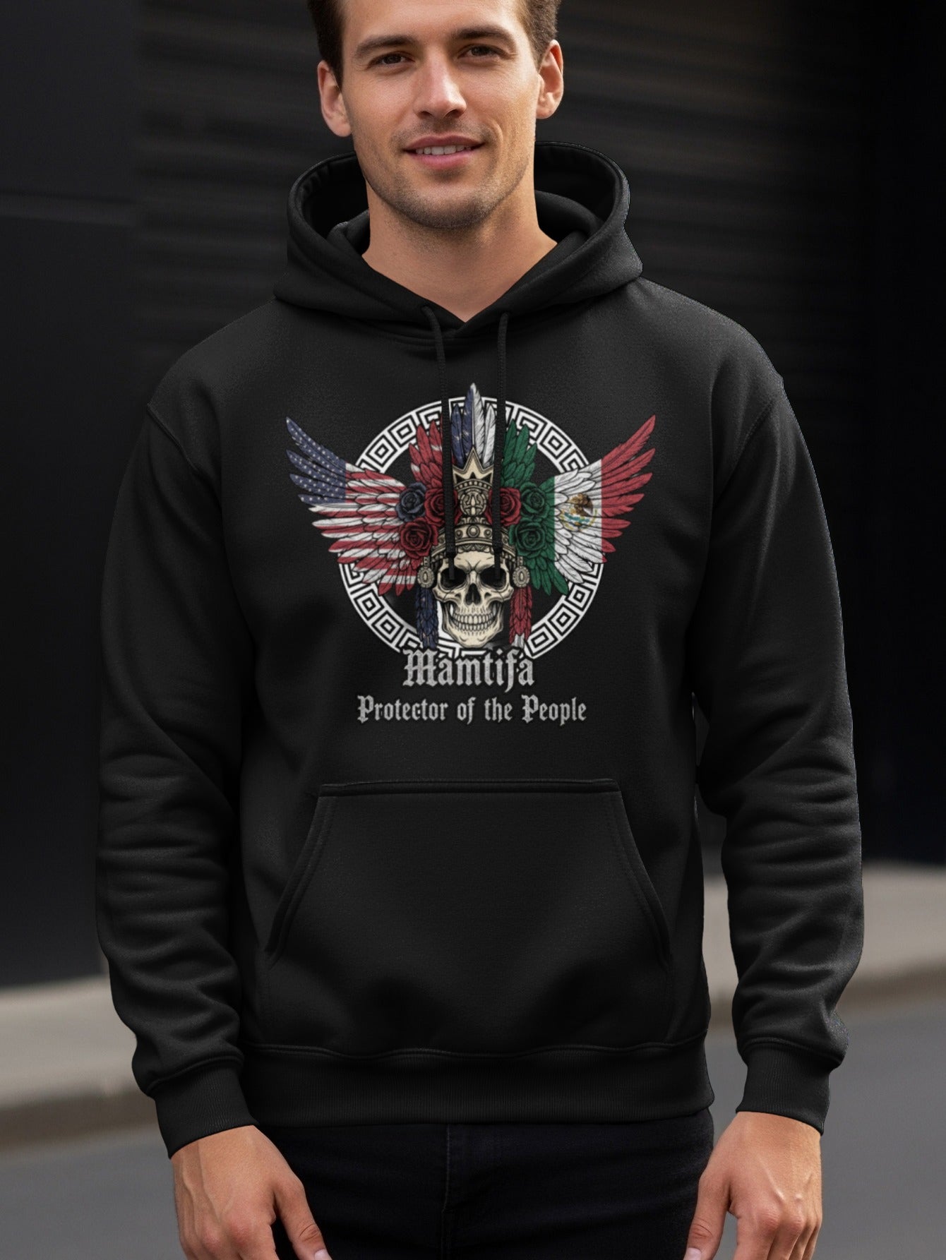 Mamifja Protector of the People Skull Hoodie