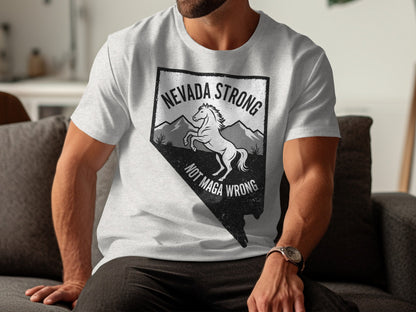 Nevada Strong Not MAGA Wrong Graphic T-Shirt product