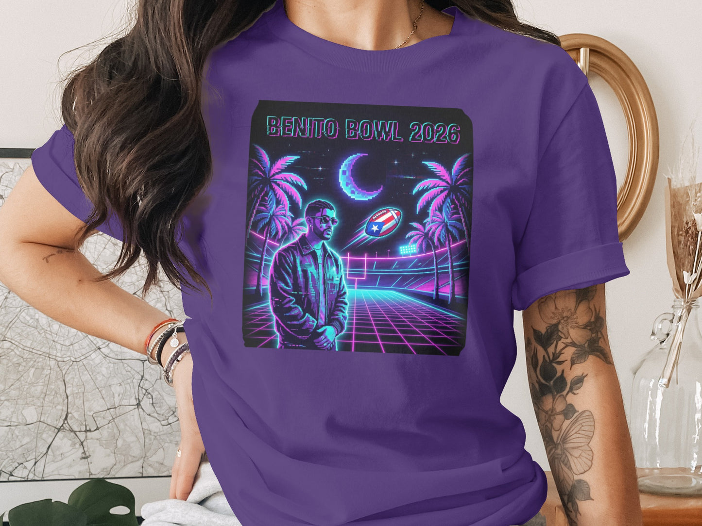 Benito Bowl 2026 Futuristic Graphic T-shirt