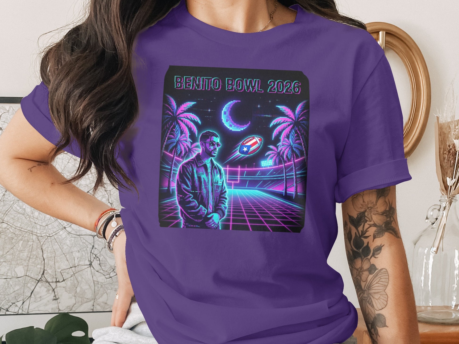 Benito Bowl 2026 Futuristic Graphic T-shirt