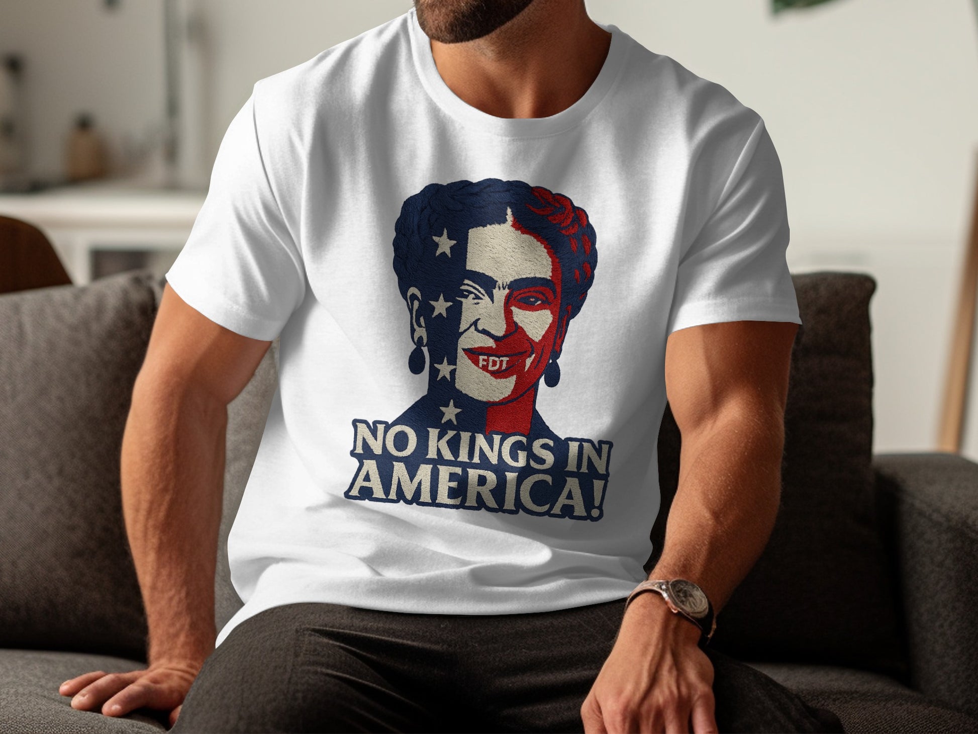 No Kings In America Graphic Print Mens Shirt Product