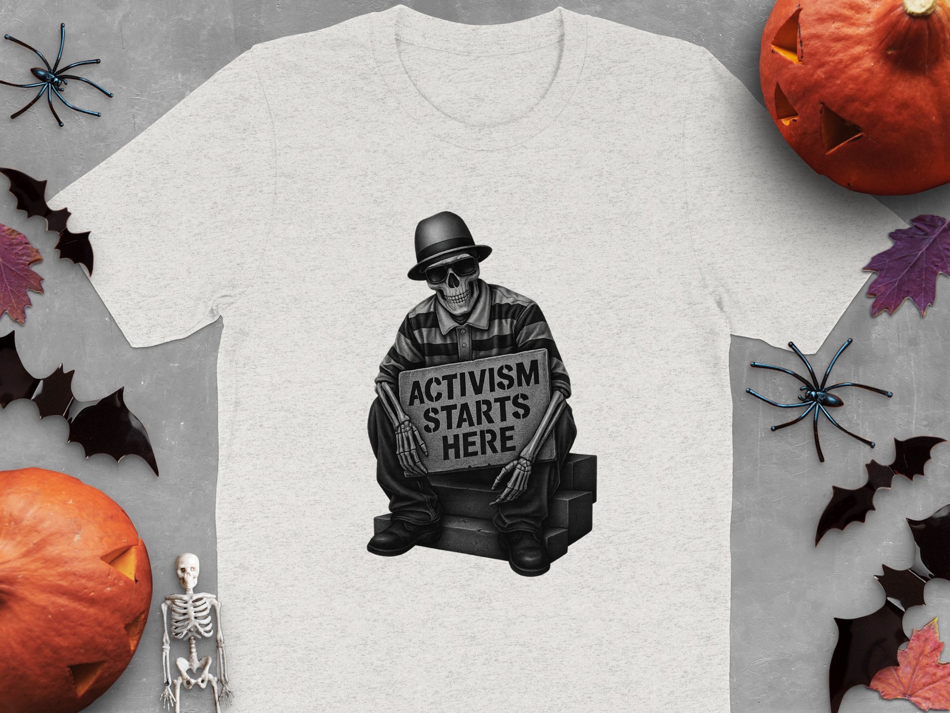 Activism Starts Here Skeleton T-Shirt product type