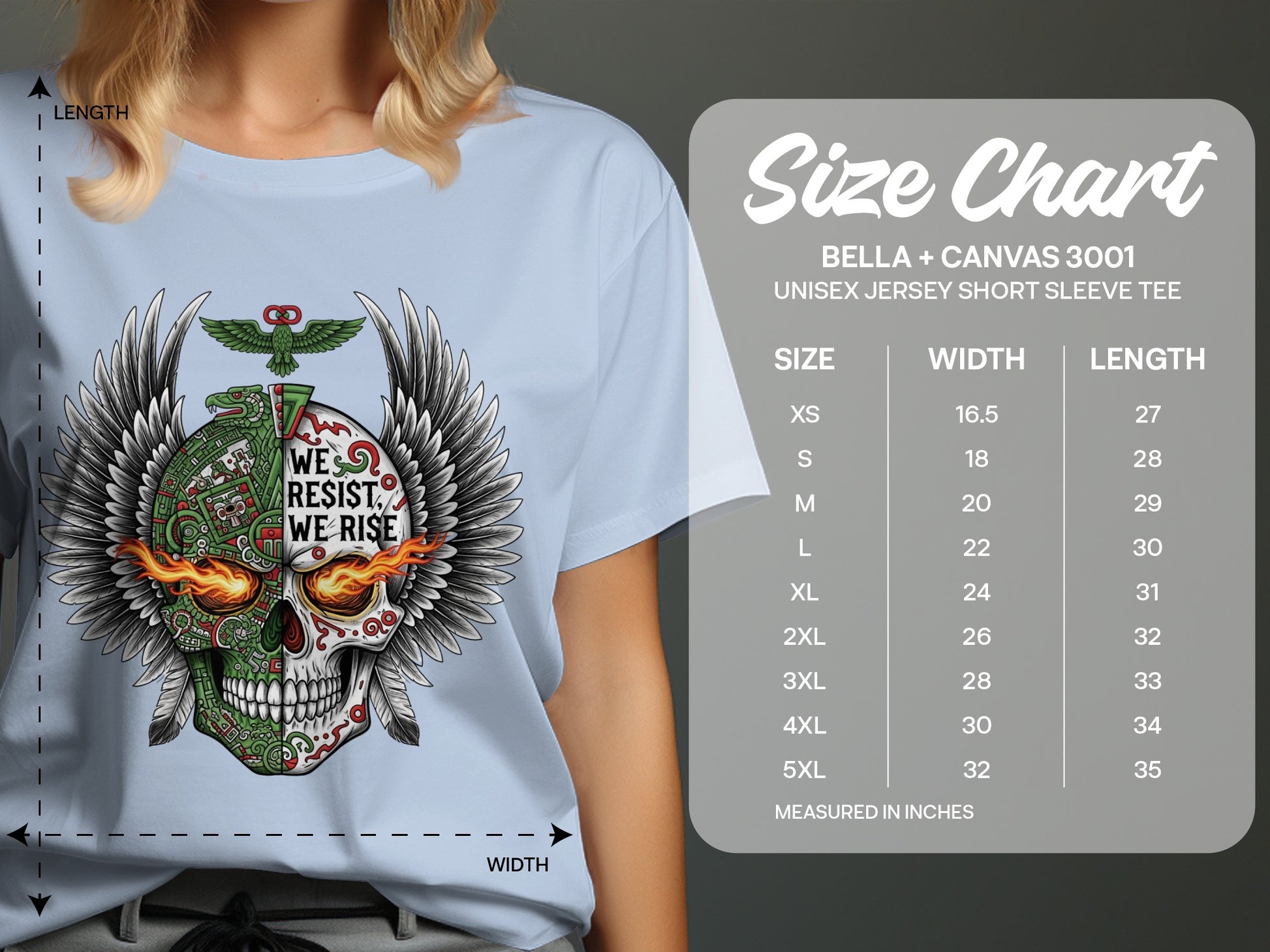 We Resist We Rise Skull Design Short Sleeve product