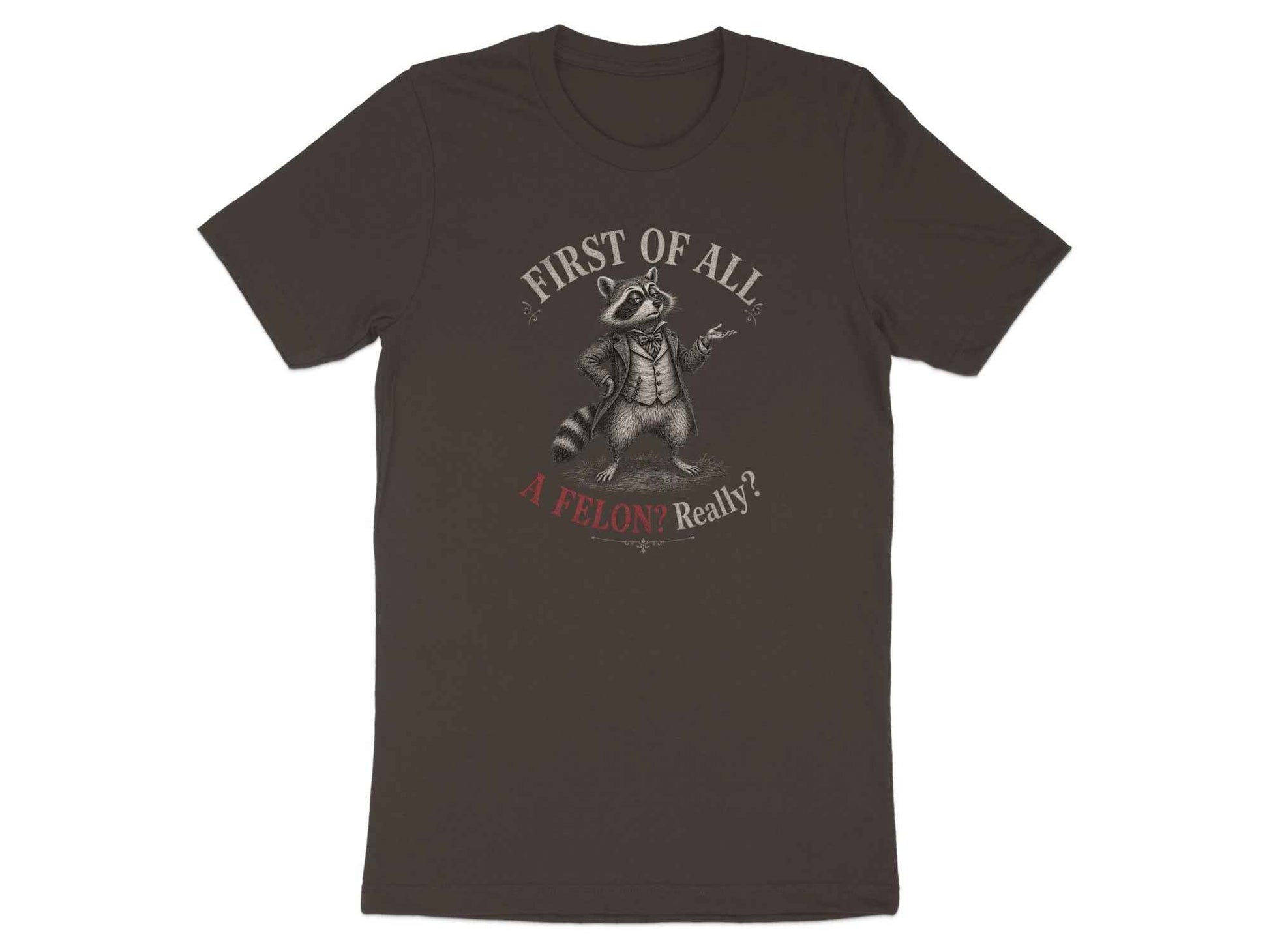 First Of All Raccoon Statement T-Shirt