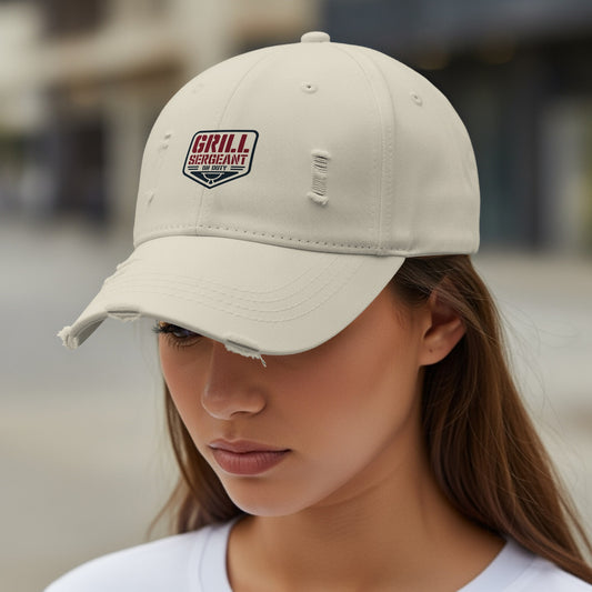 Grill Sergeant Distressed Baseball Cap product