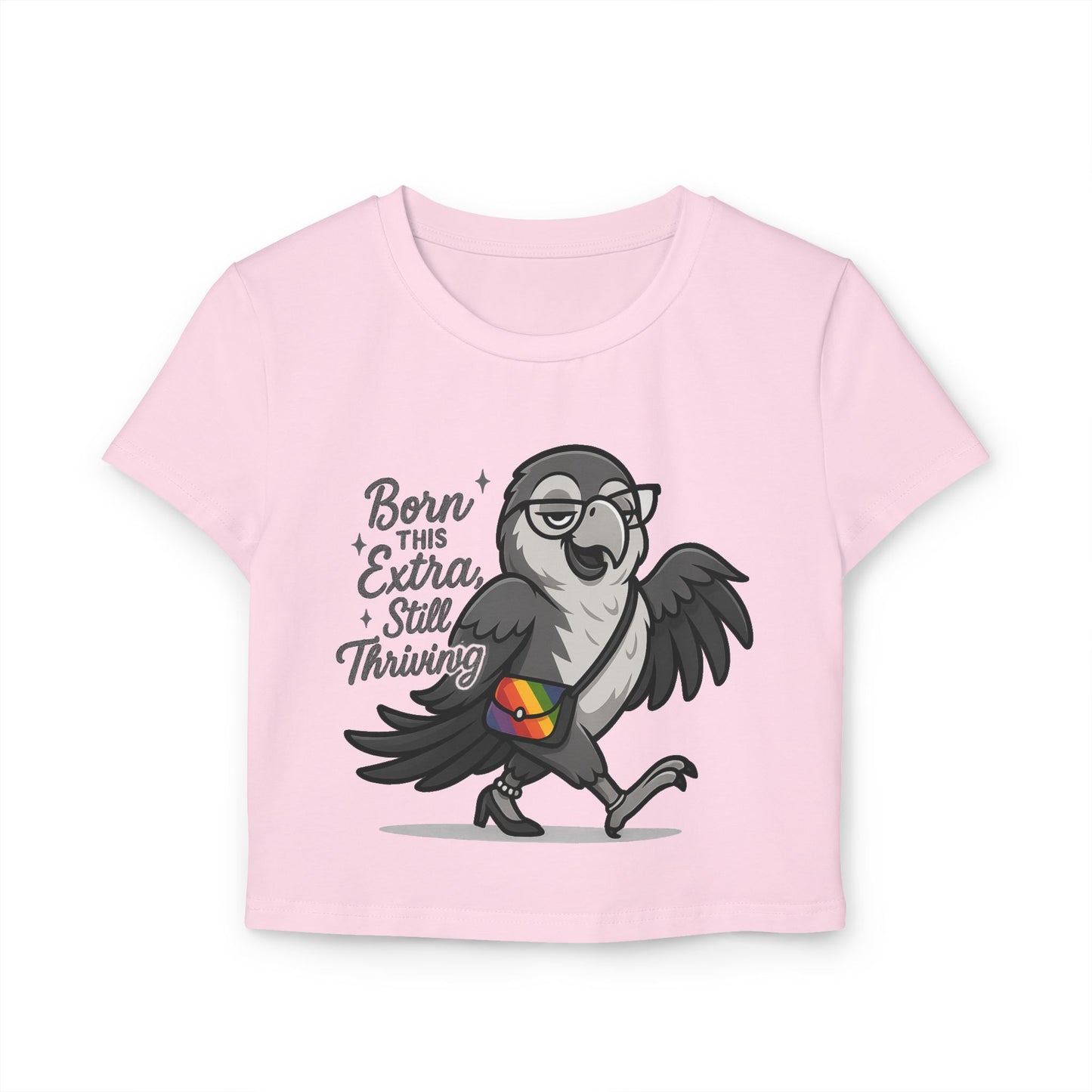 Born This Extra Baby Tee - Cute Pride Shirt for Confident Women