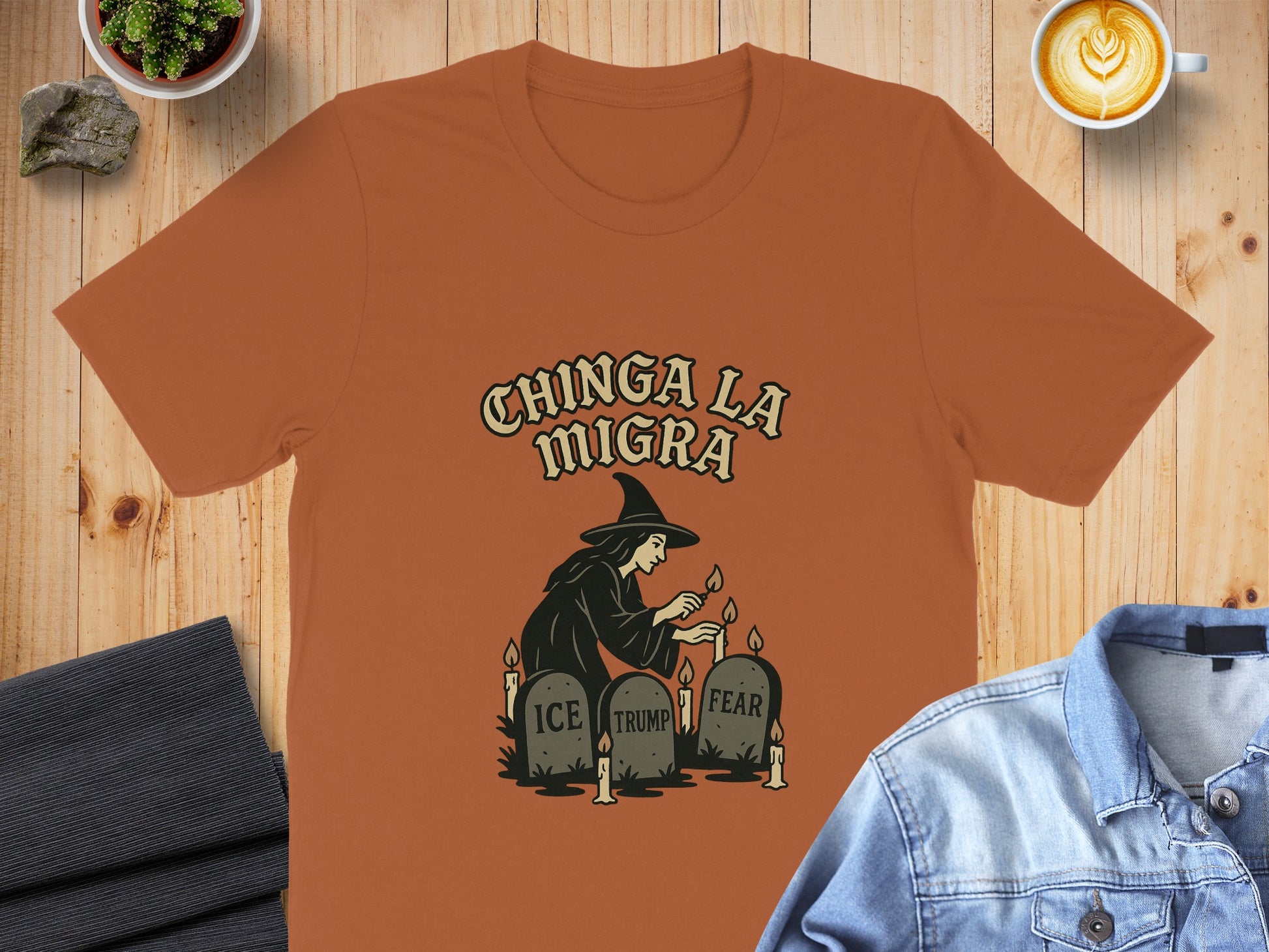 Chinga La Migra Ice Trump Fear Graphics product
