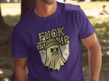 Fuck Trump With Angry Ghost Graphic Shirt product type
