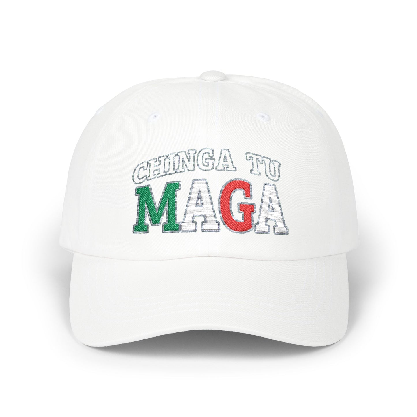 CHINGA Tu Maga Hat Embroidered Classic Dad Cap, Casual Hat for Every Occasion, Trendy Gift for Dads, Summer Accessory, Unisex Cap