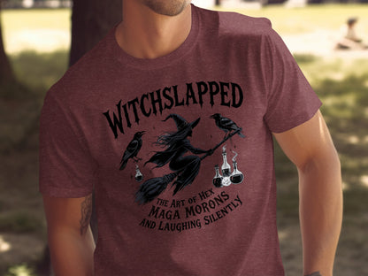 Witchslapped Maga Morons Funny Graphic Tee product