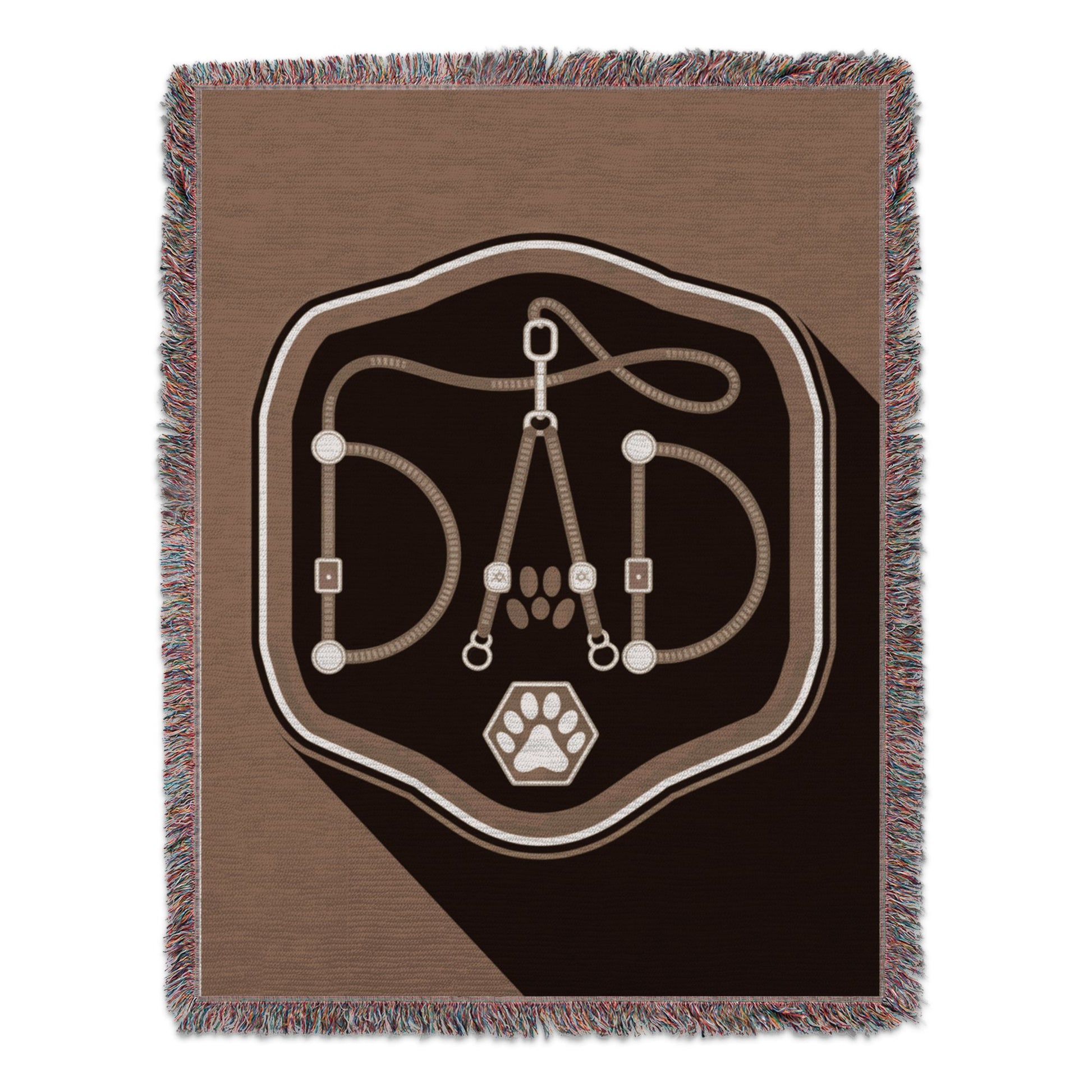 Dad Rope Design with Paw Print Blanket product