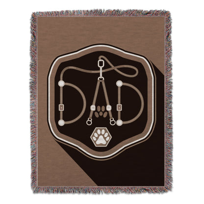 Dad Rope Design with Paw Print Blanket product