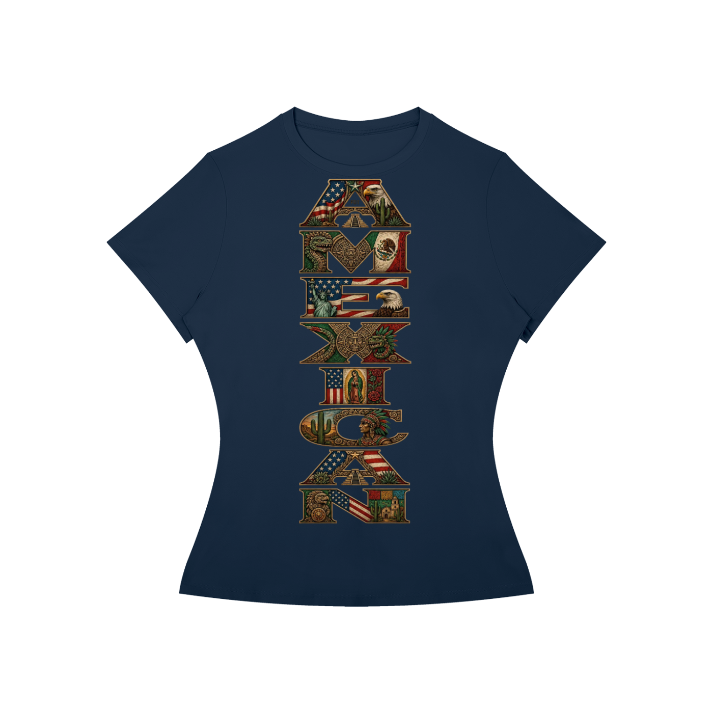 AMEXICAN Pride FDT Subtle Women’s Slim Fit Performance T-Shirt