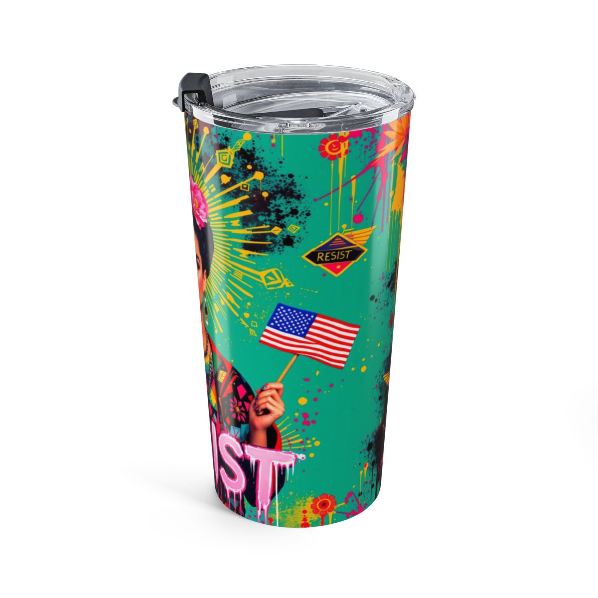 Vivid and Bold Patriotic Tumbler with Unique Design