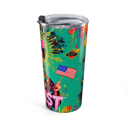 Vivid and Bold Patriotic Tumbler with Unique Design
