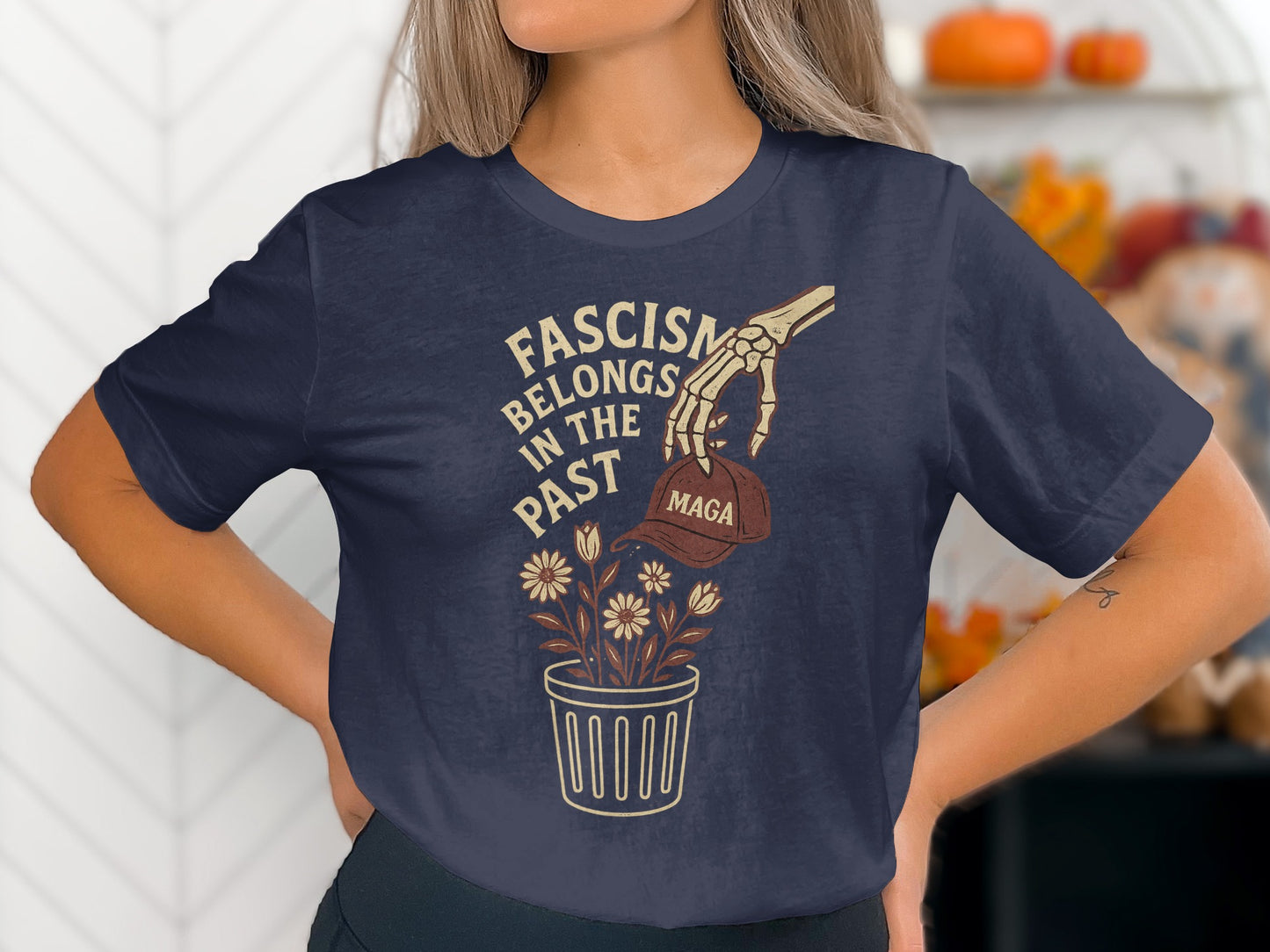 Fascism Belongs In The Past Graphic T-shirt product