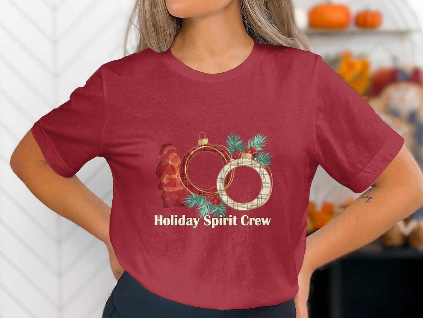 Holiday Spirit Crew Casual and Festive Shirt
