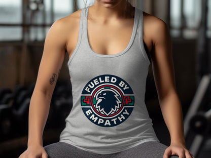 Fueled By Empathy Eagle Tank Top for Workout Enthusiasts