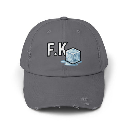 F.K. Ice Cube Patch Distressed Grey Hat product