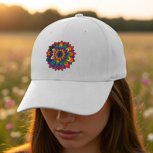 Colorful Mandala Design Embroidered Cap product type