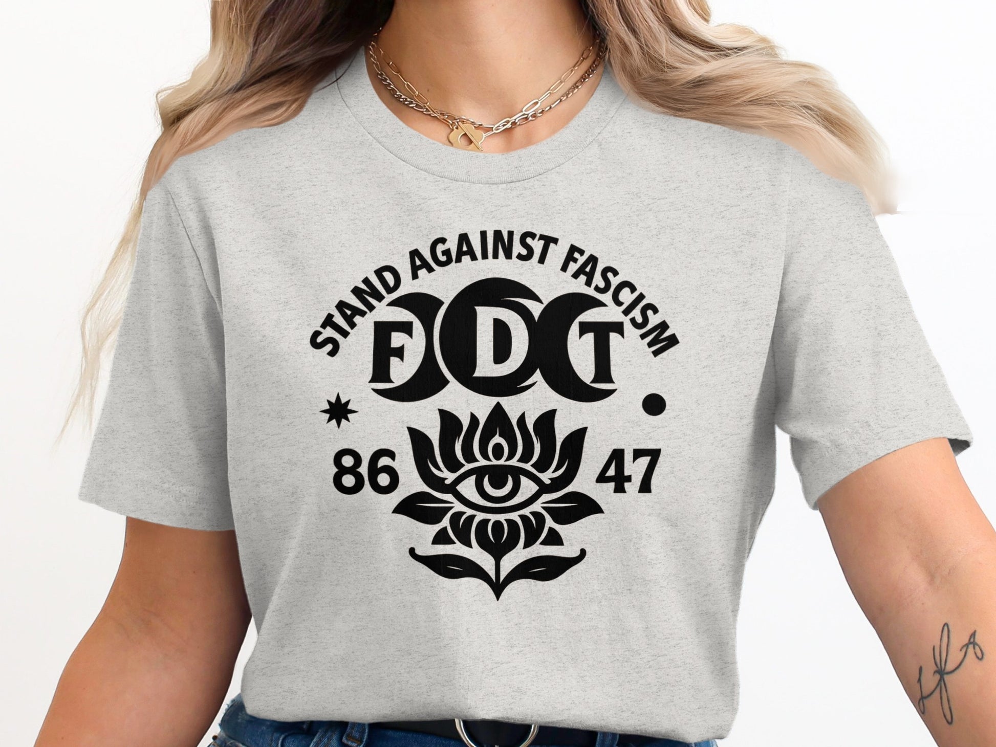 Stand Against Fascism Graphic T-Shirt
