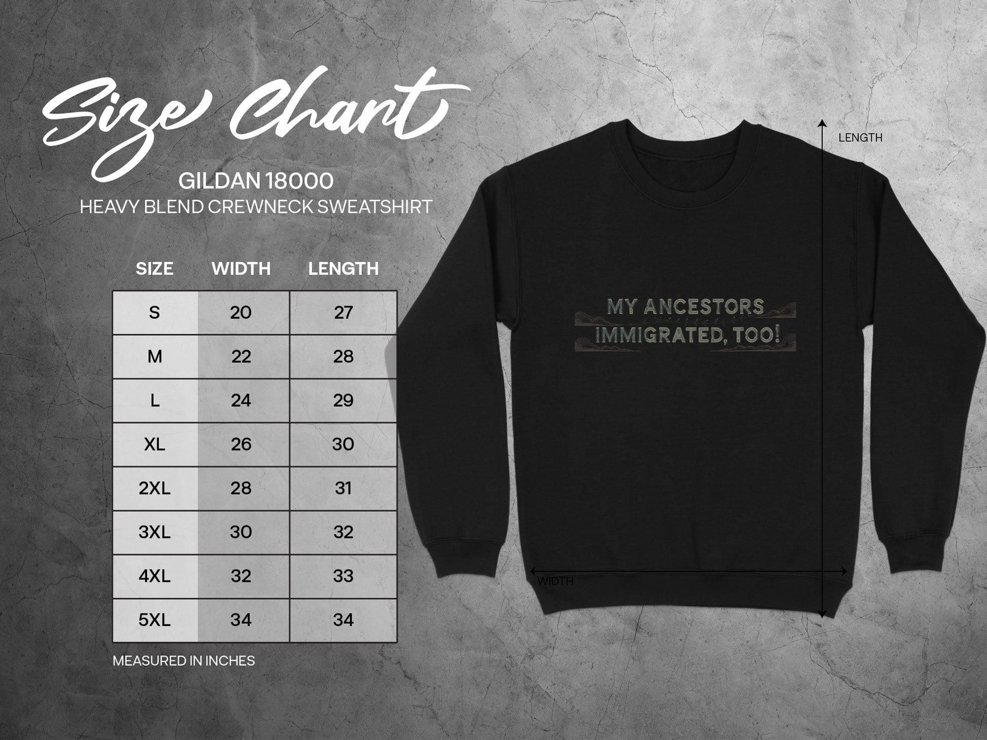 My Ancestors Immigrated Too Crewneck Sweatshirt product type