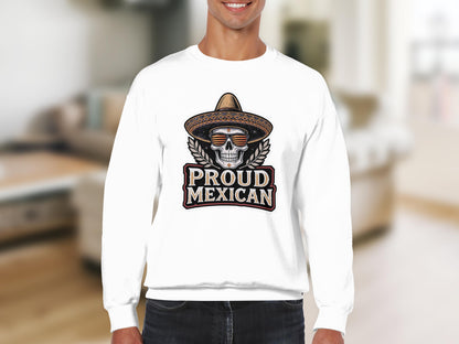 Proud Mexican Skull in Sombrero Graphic Apparel product